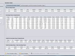 Main Graphical User Interface (GUI) for managing the O2 pathway simulation output