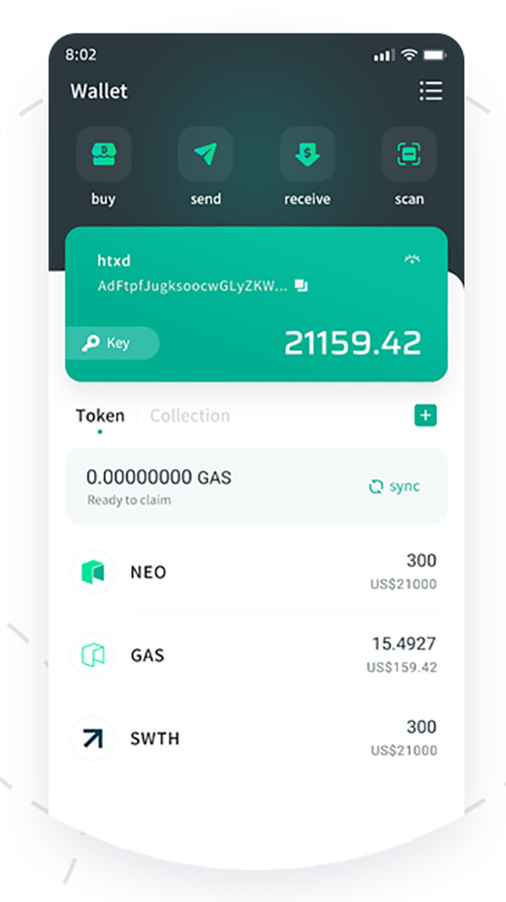 O3 Wallet Screenshot 1