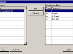Adding/deleting selected procedures