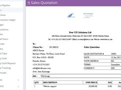 Sales Quotation - This is basically a formal statement of promise (submitted typically in light of a demand for citation) by potential supplier to supply the goods or services required by a buyer, at indicated costs, and inside a predefined period.