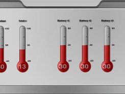 Flash-based temperature readings in a vehicle