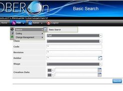 The basic search:filter PLM objects by class,code,revision..