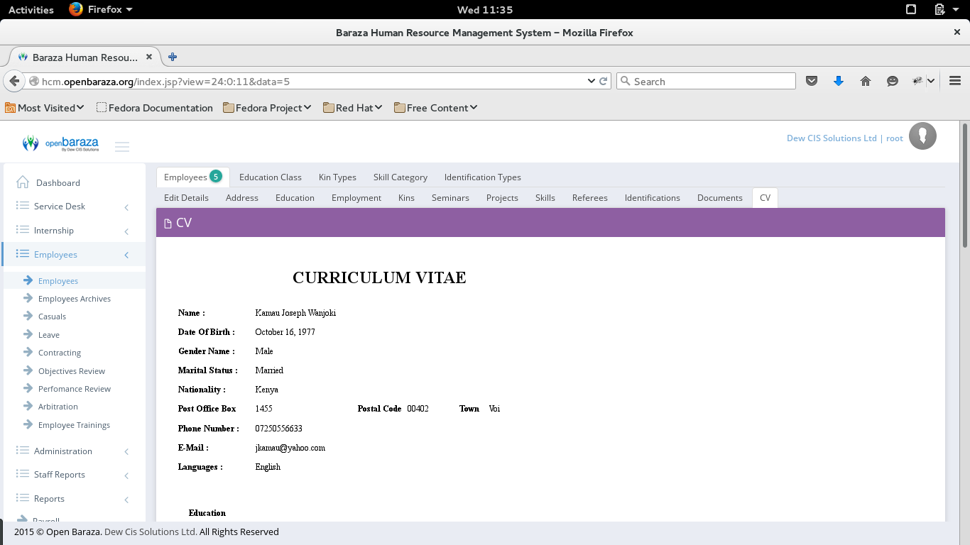 Openbaraza Hcm Hr Payroll Download Sourceforge Net