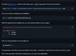 ObjectBox Go Database Screenshot 1