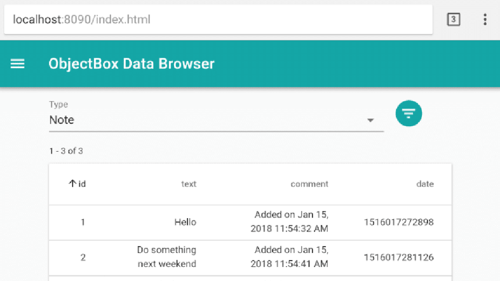 ObjectBox Screenshot 1