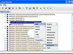 Document tree context menu.