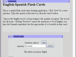 Example application-- Flash cards