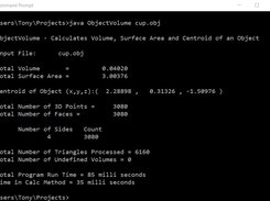 Running ObjectVolume from the command line
