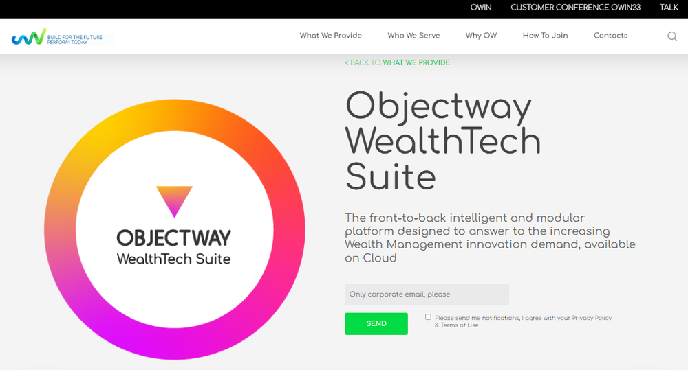 Objectway Screenshot 1