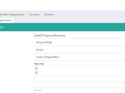 Administration: The organization/property manager details are edited and managed here