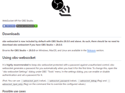 obs-websocket Screenshot 1