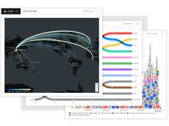 Collaborate in real-time with your team to build advanced charts like arc maps, bump charts, Sankey diagrams, and more.