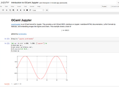 OCaml Jupyter Screenshot 1