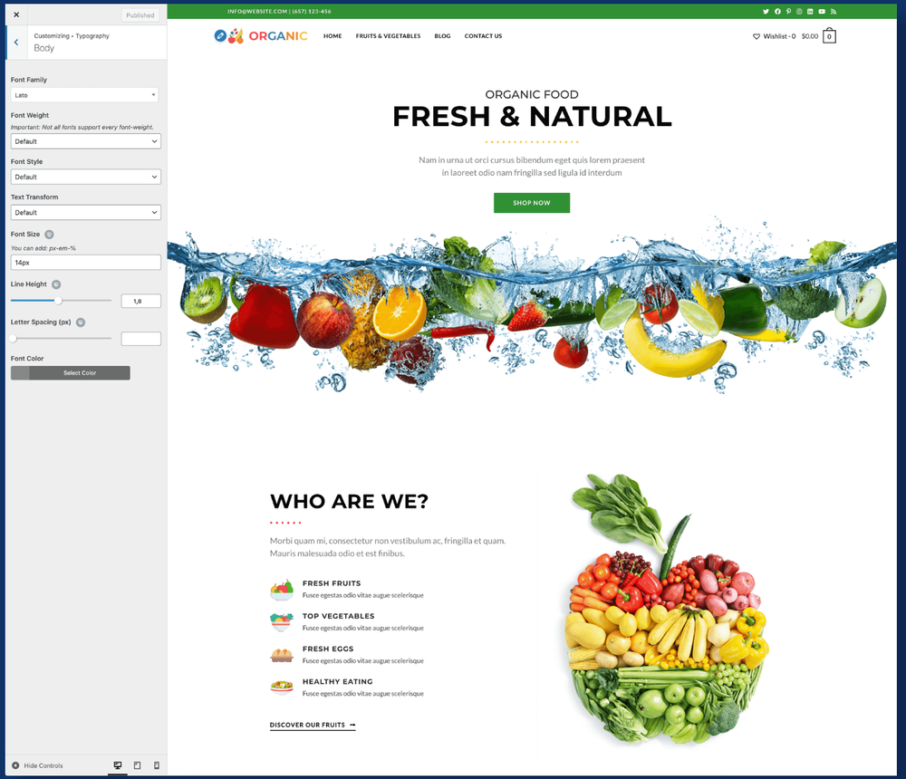 OceanWP Screenshot 1