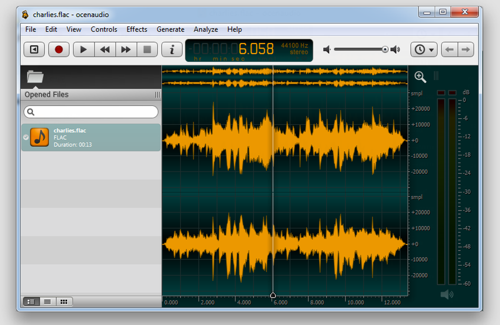 ocenaudio Screenshot 1