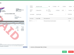 Invoice Review and Annotation