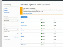 OCI Data Labeling Screenshot 1