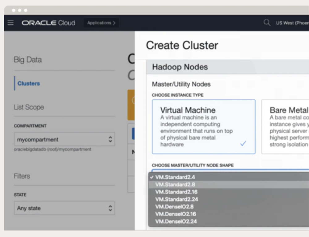 Oracle Cloud Infrastructure Data Lakehouse Screenshot 1