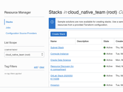 Oracle Cloud Infrastructure Resource Manager Screenshot 1