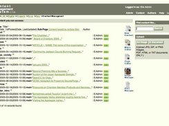 CMS site content article listing