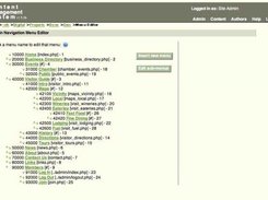 Dynamic main menu editor