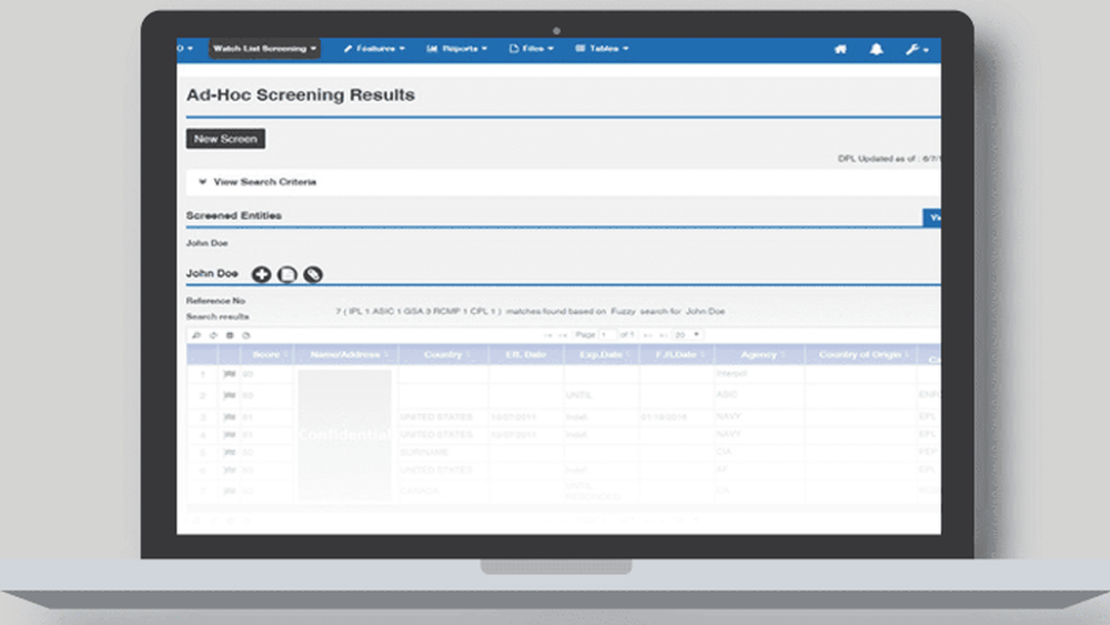 OCR Global Trade Management Screenshot 1