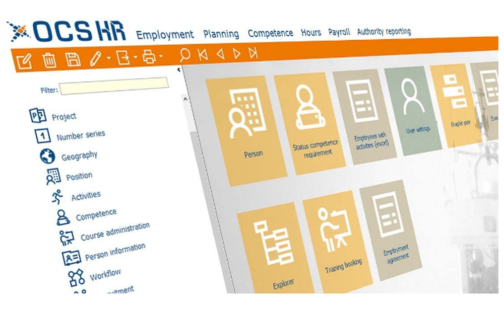 OCS HR Screenshot 1