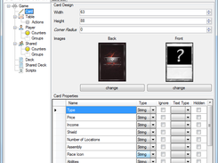 Editing the card definition of a game file