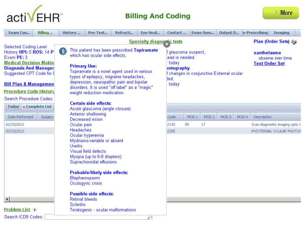 activEHR Screenshot 1