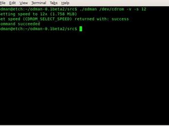 setting drive speed with verbosity