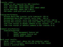 getting drive identify information  (not all shown)