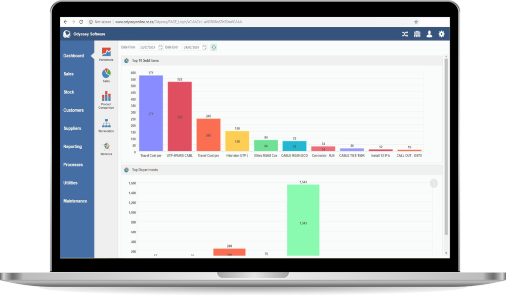 Odyssey POS Screenshot 1