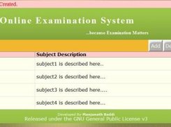 Subjects Management