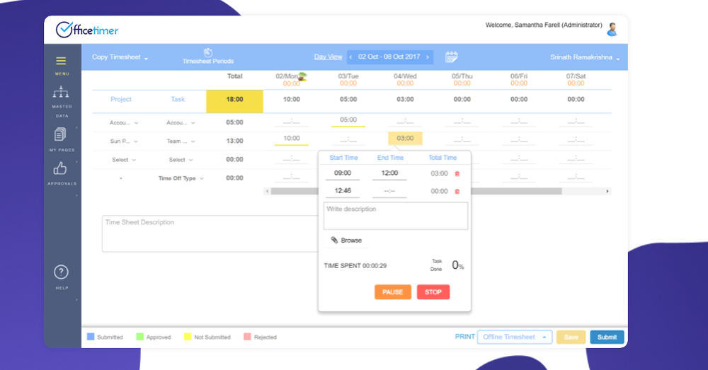 OfficeTimer Screenshot 1
