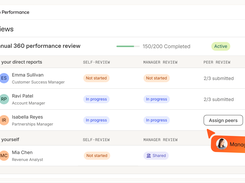 Track growth in synch with your OKRs and goals throughout the year