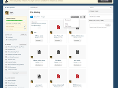 Shared files listing. Offiria puts perspective and context on each file stored making it easier to retrieve and collaborate on files.