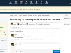 Private messaging and inbox on Offiria. Now you can easily communicate with your colleagues, partners and clients without using email, making important conversations stay secure and private within your organization's Offiria site.