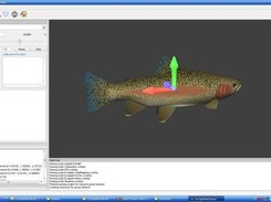 Showing axes and mesh info propierty page