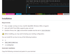 Oh my tmux Screenshot 1