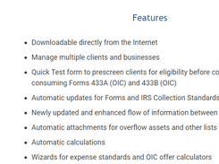 OIC Tax Planner Screenshot 1