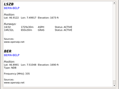 Information pop-up window