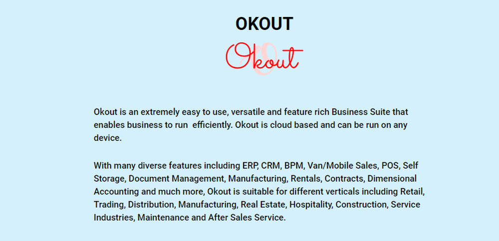 Okout CRM Screenshot 1