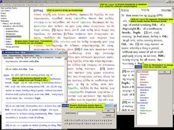 Screenshot of various windows