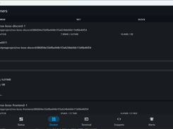 Docker Container Tab with Container Stats
