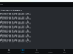 Docker Container Tab with Container Log Viewing