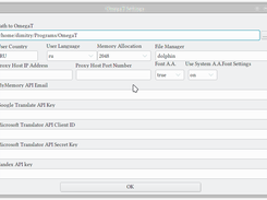 OmegaT settings window