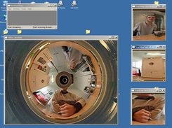 Program in action with face tracking