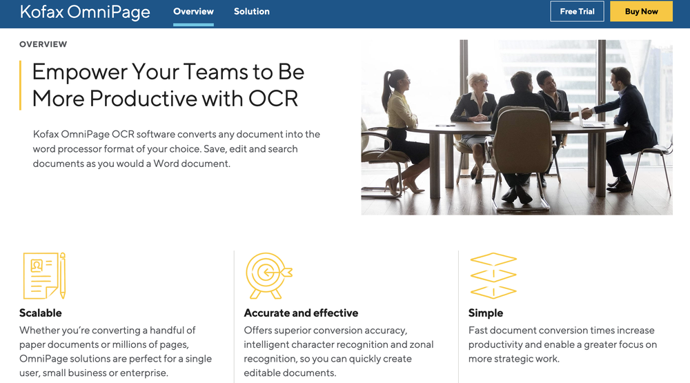 Tungsten OmniPage Screenshot 1