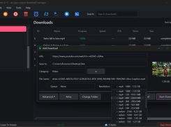 Download table with download controls