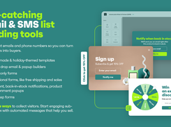 Eye-catching email & SMS list building tools